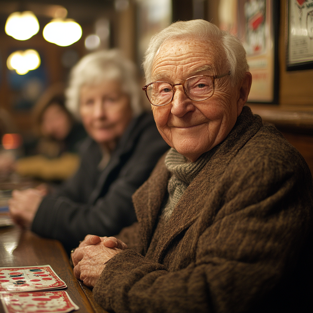 Seniors enjoying social gaming activities together